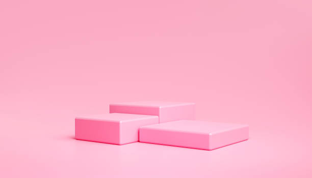istock Cube winner Pink podium product display pedestal empty studio scene cosmetic beauty and fashion banner concept on pink background 3d illustration rendering 1395098884