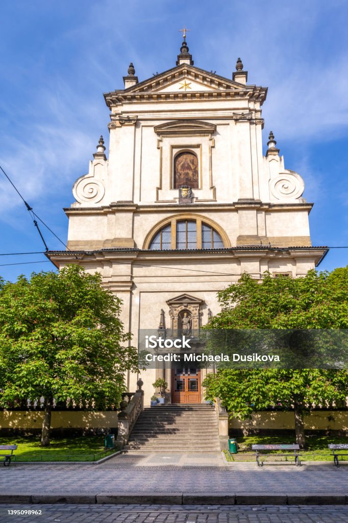 Church of Our Lady of Victories with Infant Jesus of Prague,  Lesser town, Prague, Czech republic Architecture Stock Photo
