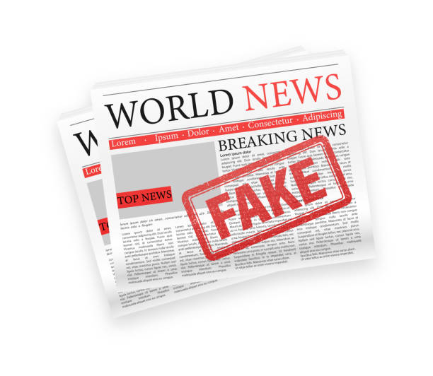 istock Newspaper, fake news, great design for any purposes. Vector editorial print layout. Newspaper template. Daily press empty paper journal vector mockup. 1395100500