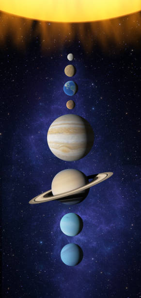 istock Solar system planet space, sun Mercury Venus earth Mars Jupiter Saturn Uranus Neptune planet cosmos. Map of solar system 8 planets. 3d render 1395108976