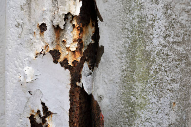 istock Rusty corroded weather Metal sheet surface texture for the background 1395110145