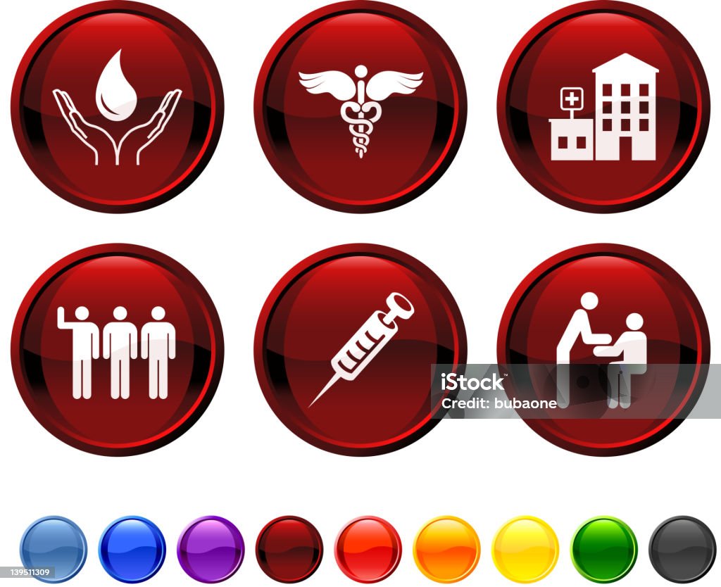 Донорство крови векторный набор иконок роялти-фри - Векторная графика Донорство крови роялти-фри