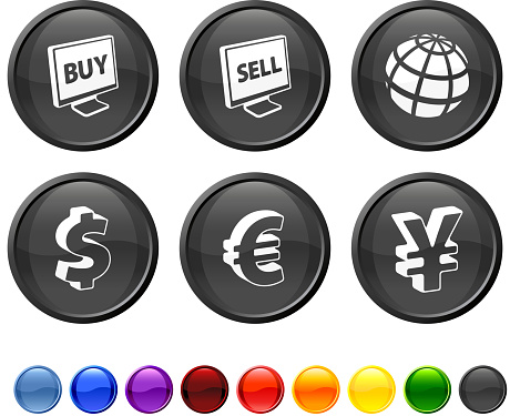 world currency icon set