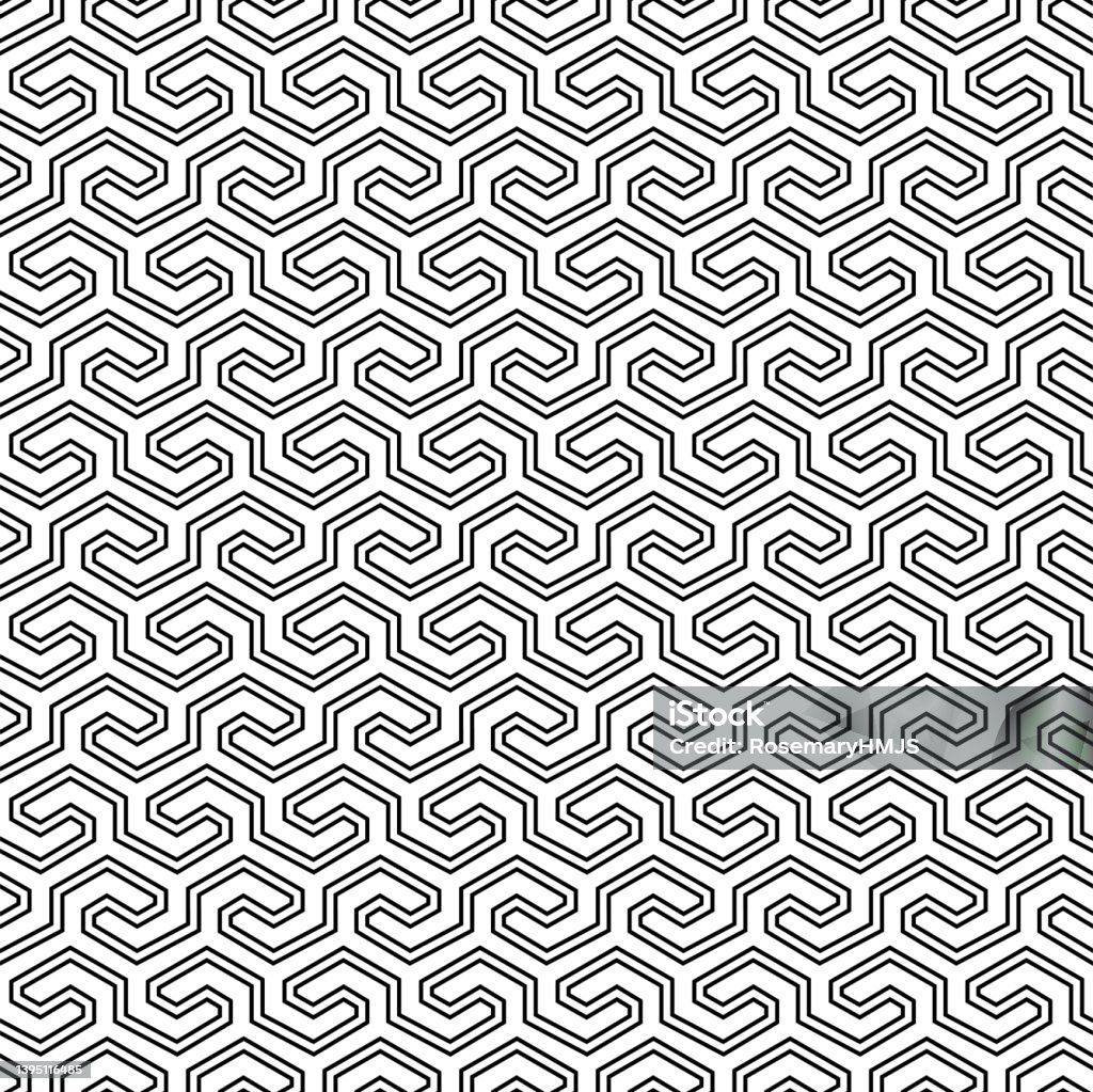 Hook Design Pattern Java Outlined Hook Pattern Design Stock Illustration - Download Image Now ...