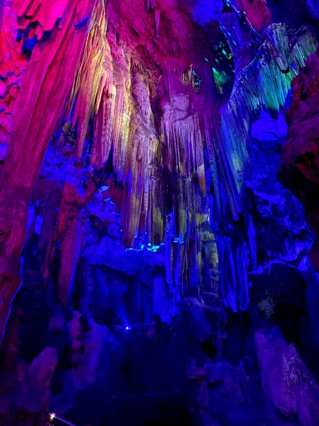 caverna de são miguel, gibraltar - rock of gibraltar - fotografias e filmes do acervo