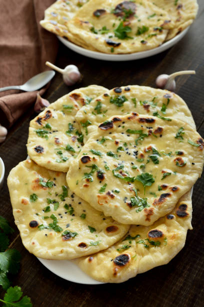istock Homemade indian naan bread 1395118682