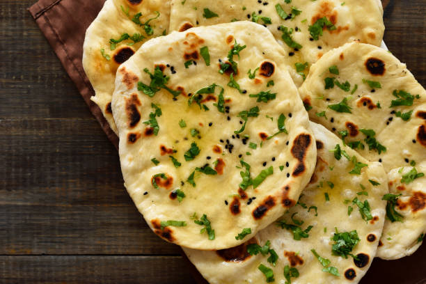 istock Homemade indian naan bread 1395118955