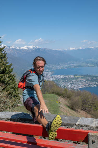istock Trail runner prepares for morning run 1395121229