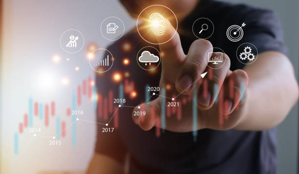 istock person scanning fingerprint On-screen virtual reality technology, concept Digital Security Management Internet of Things, Big Data and business processes, various storage systems, cloud computing 1395122109