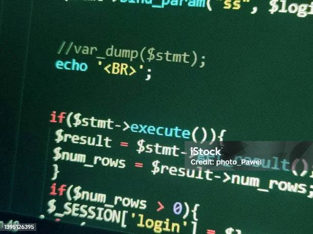 Abstract Screen Code Background Technology Development Concept Texture ...