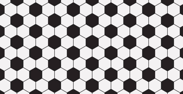 黒と白のパノラマサッカーの背景 - ベクトル - the pentagon点のイラスト素材／クリップアート素材／マンガ素材／アイコン素材