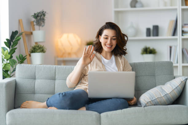 istock Young woman is chatting with somebody. 1395132361