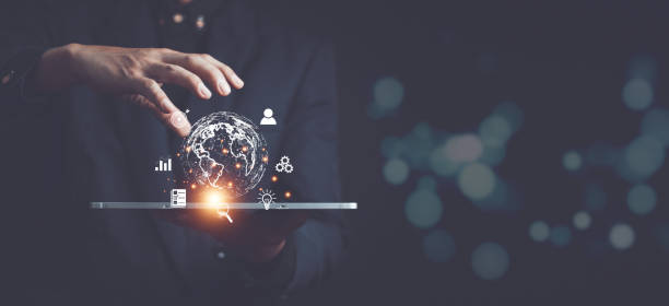 istock Businessman using mobile smart phone. Business global internet connection application technology and digital marketing, Financial and banking, Digital link tech, big data. 1395132683