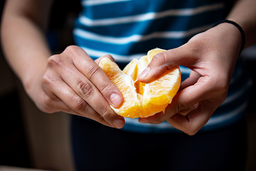 Orange fruit collection in different variations isolated over white background. Whole and sliced orange. Orange Clipping Path.