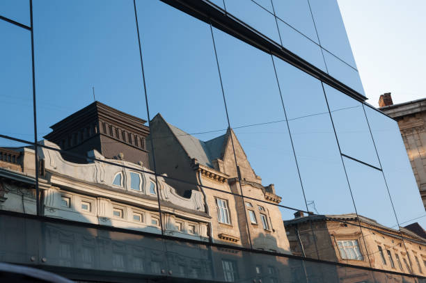istock the part of a modern building glass facade 1395151991