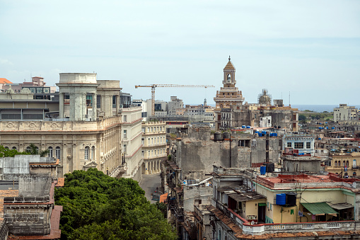 Colonial design in Havana. Top travel destinations in the Caribbean. Old Havana.