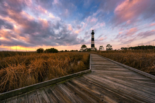 istock Morning sky over Bodie Lighthouse 1395156190