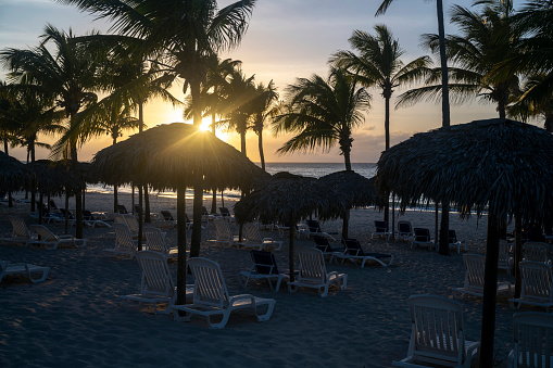 Beautiful beach in Varadero, Cuba. Caribbean beach vacations. Tropical destinations in Cuba.