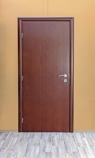 istock Brown Wooden Door 1395159069