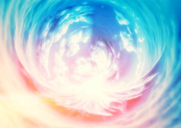 Abstract background of clouds swirling in the sky