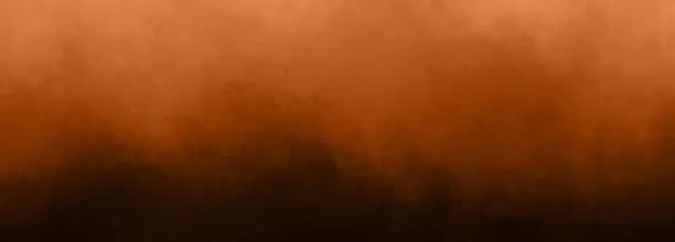 Photo of Dark orange red gradient art texture background abstract wavy dusty cloud or sand dunes desert in painted textured horizontal panoramic banner header backdrop design