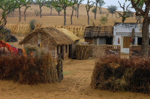 Peasant village in Rajasthan region, India