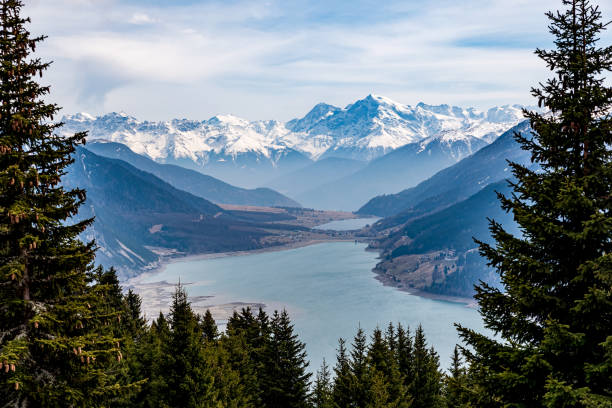 A great and closer view to the lake Reschen