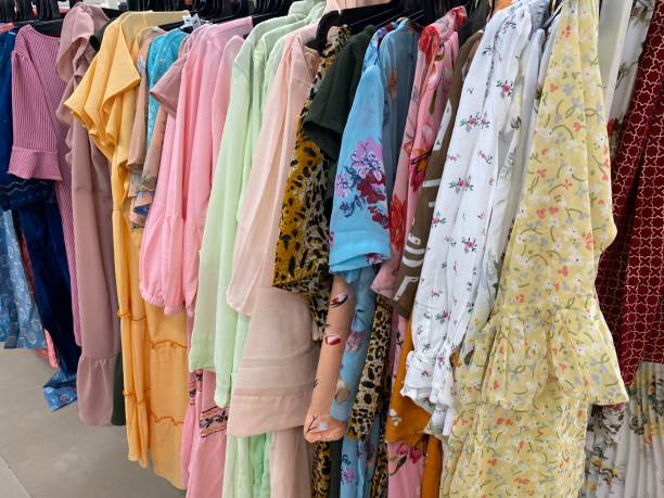 istock female casual clothes in boutique 1395176512