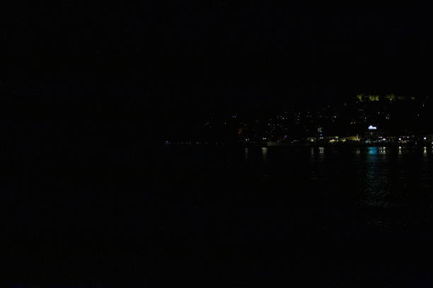 istock Night shot of the lake. 1395176632