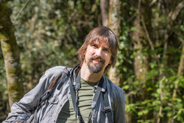 istock Happy photographer in nature. 1395181055