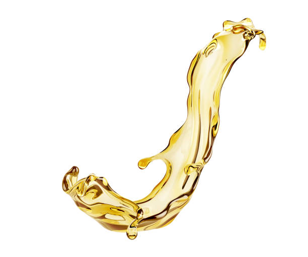 istock Oil splash isolation on a white background. 3d illustration 1395181693
