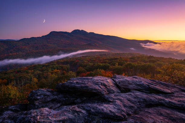 istock Predawn glow over Grandfather Mountain 1395187634
