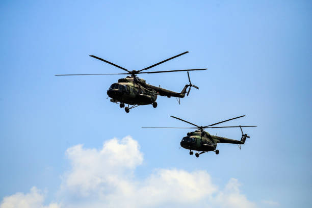 istock Military helicopter 1395188282