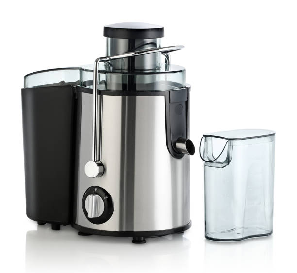 istock Electric juicer isolated on white 1395191206