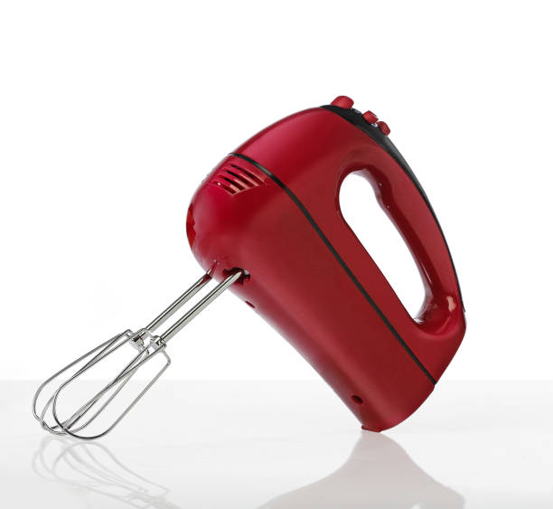 istock Food mixer on white background 1395191295