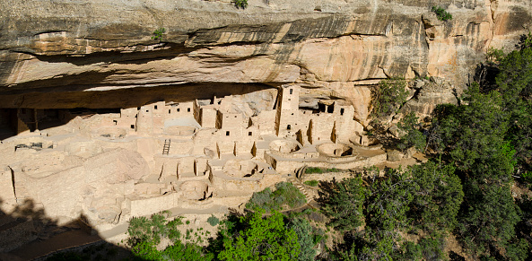 Cliff Palace in late afternoon. Mesa Verde National Park, Colorado, USA.