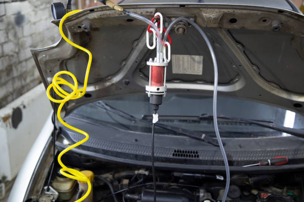 istock Smoke generator for car repair. 1395201253