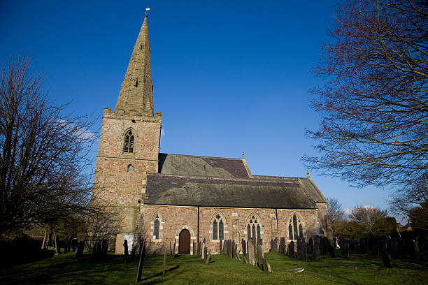 istock English church and steeple with graveyard 139520352