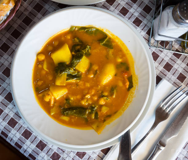 istock Top view of soup from chickpea 1395204632