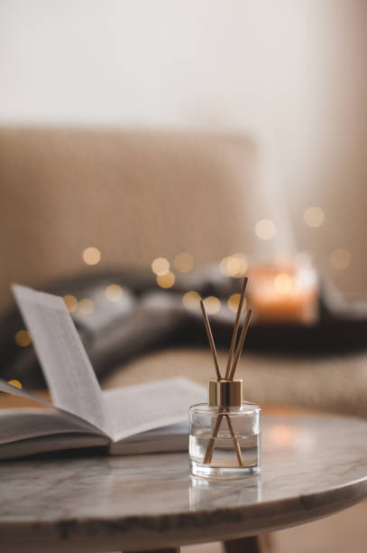 istock Liquid home perfume in cozy atmosphere indoor 1395208765