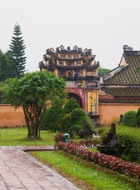 The Gate to the Citadel of the Imperial City in Hue, Vietnam stock photo