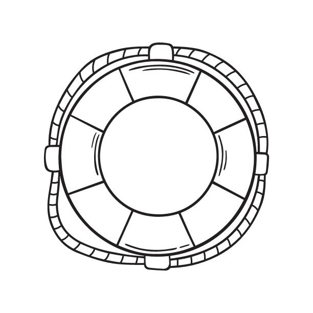 no1/2 - ring buoy stock illustrations