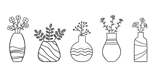 ilustrações, clipart, desenhos animados e ícones de для интернета - vase