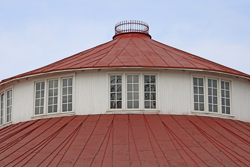 A closeup shot of a house roof