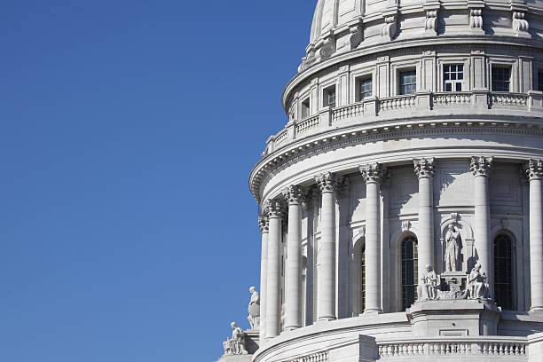 Dome of State Capitol Building with Blue Sky