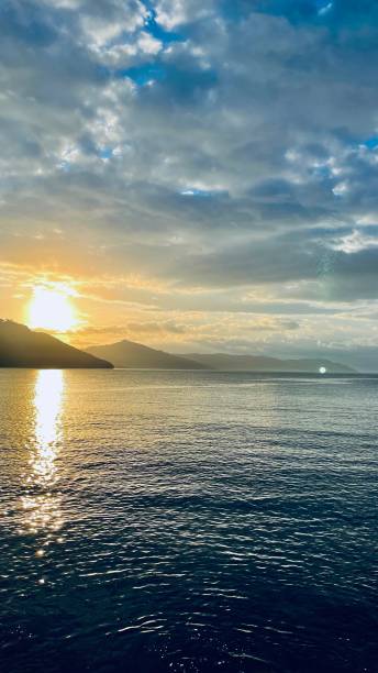 istock Morning dawn over the sea. 1395216420