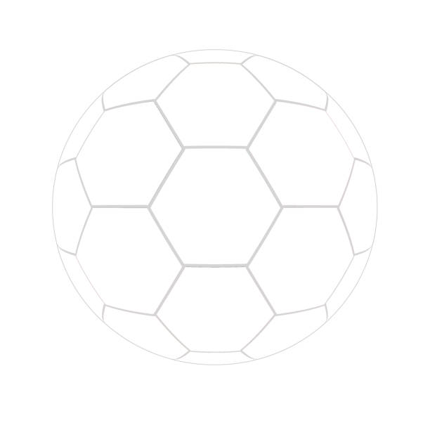 biały piłka nożna - herzberg stock illustrations