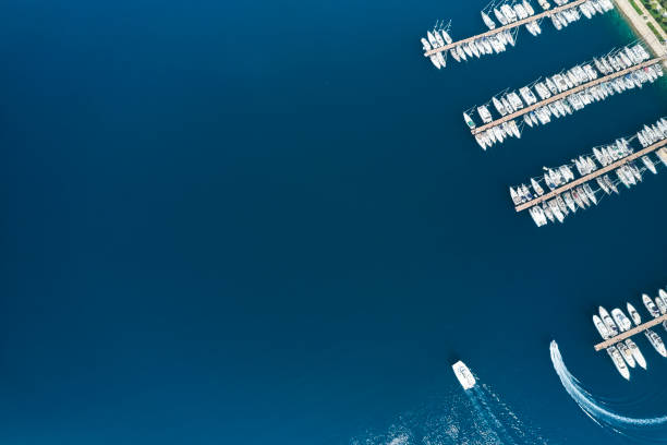 istock Marina bay with sailboats and yachts 1395220138