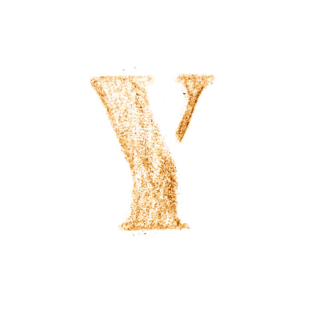 Crayon character alphabet and signs isolated over the white background