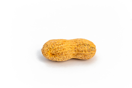 shelled peanuts, peanut, white background